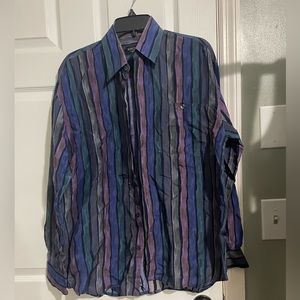 Vintage Made in Italy Riscatto Men’s Silky Button Down Shirt